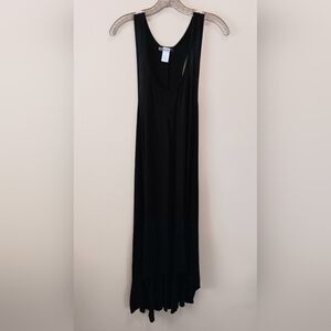 NWT Swimsuits For All Black Tank High Low Dress Or Swimsuit Cover-Up 14 …